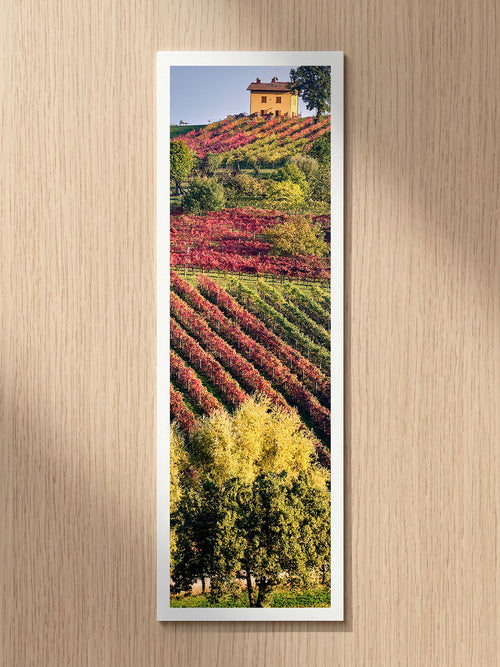 Autumn Vineyards fine art bookmark printed on 100% cotton paper