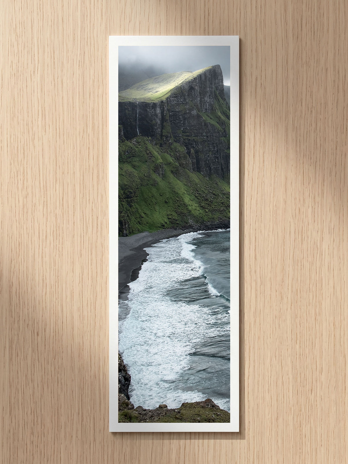 Cliff Waves fine art bookmark printed on 100% cotton paper