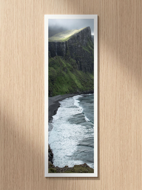 Cliff Waves fine art bookmark printed on 100% cotton paper