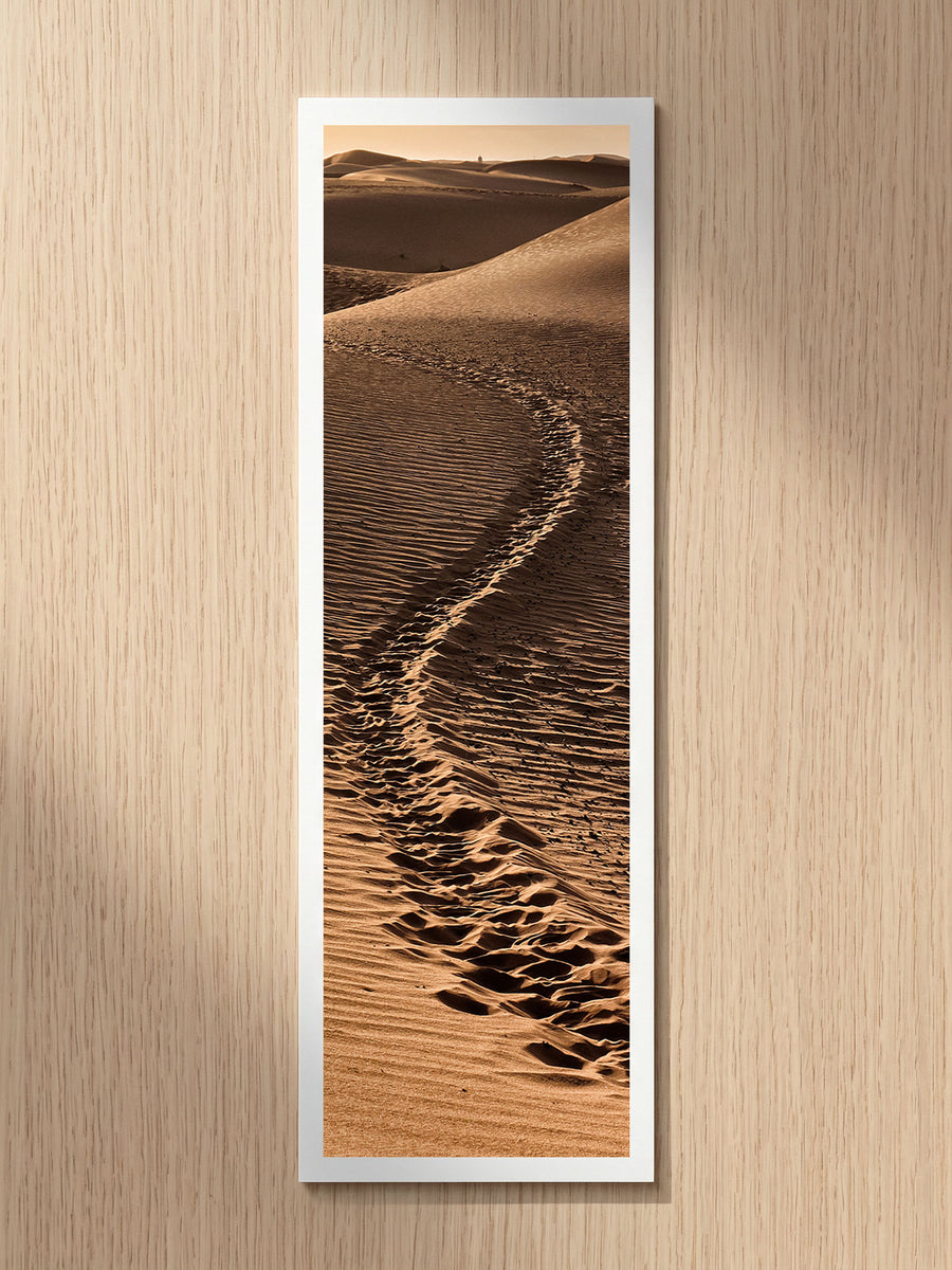 Desert Footprints fine art bookmark printed on 100% cotton paper
