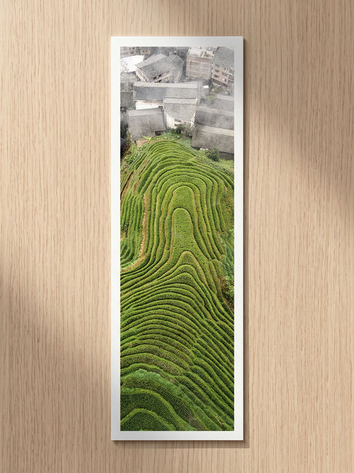 Dragon's Backbone fine art bookmark printed on 100% cotton paper