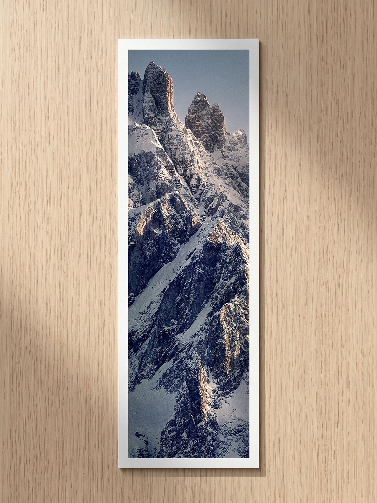 Icy Summit fine art bookmark printed on 100% cotton paper
