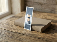 Last Hope fine art bookmark resting on a linen-bound book in soft window light