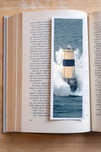 Last Hope fine art bookmark resting in an open book, close-up