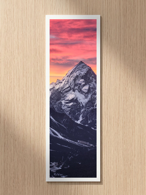 Lonely Mountain fine art bookmark printed on 100% cotton paper
