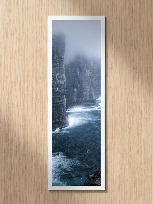 Misty Cliffs fine art bookmark printed on 100% cotton paper