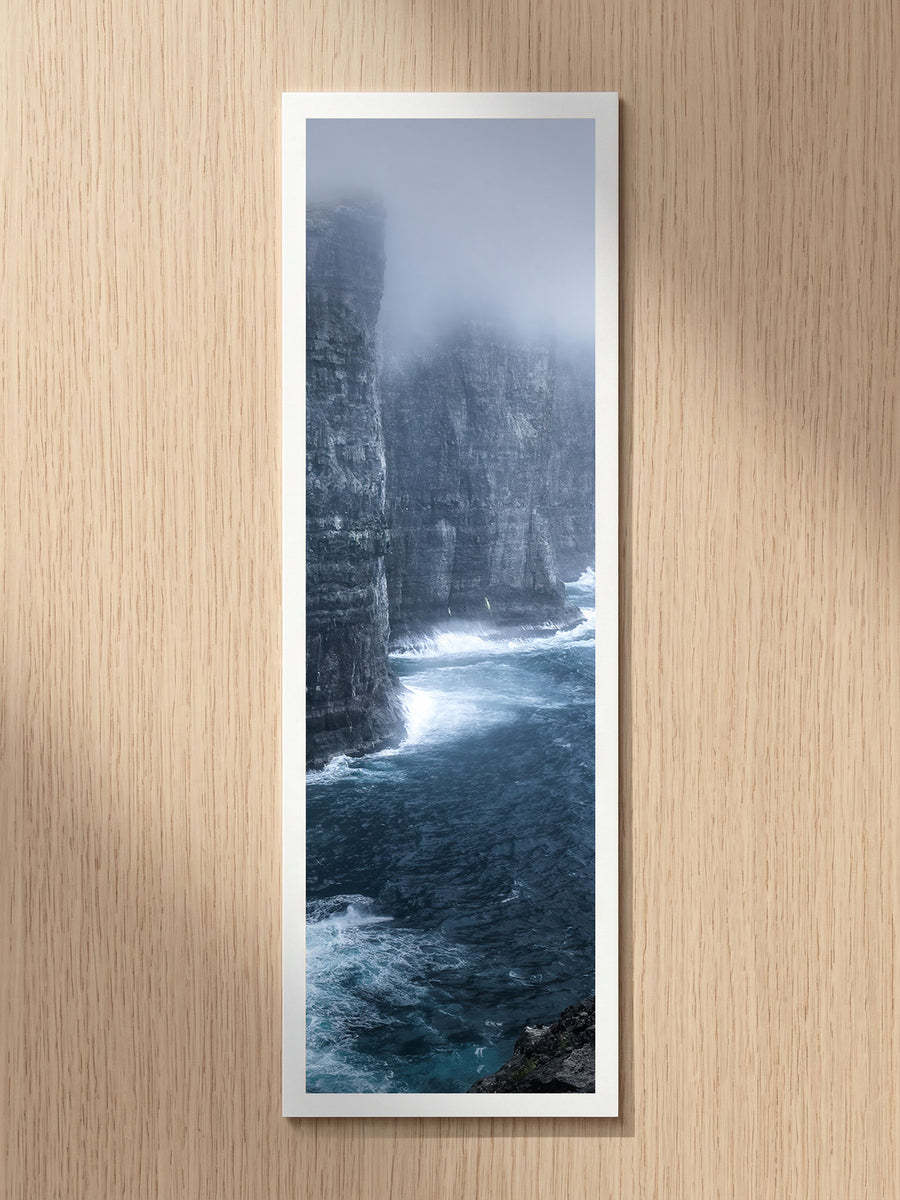 Misty Cliffs fine art bookmark printed on 100% cotton paper