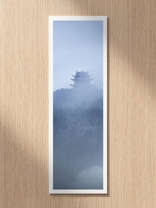 Misty Pagoda fine art bookmark printed on 100% cotton paper
