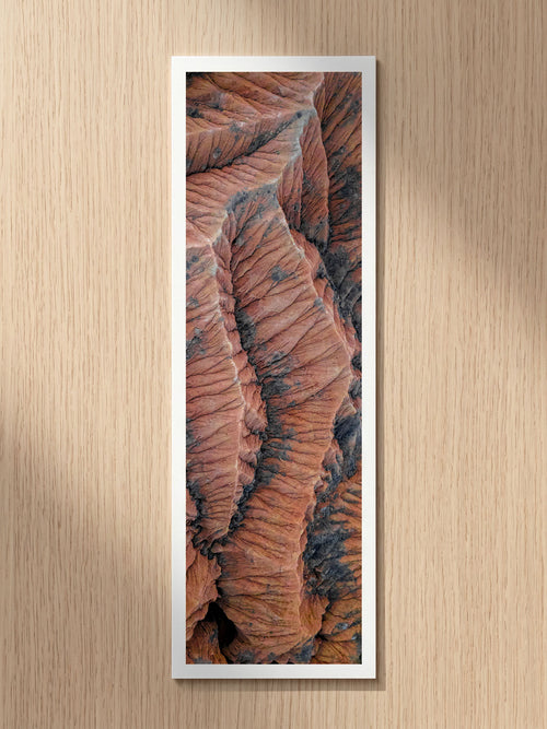 Scarlet Folds fine art bookmark printed on 100% cotton paper
