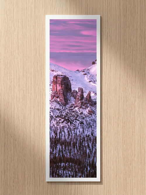 Snowy Dawn fine art bookmark printed on 100% cotton paper
