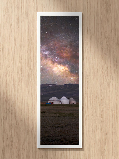 Starry Camp fine art bookmark printed on 100% cotton paper