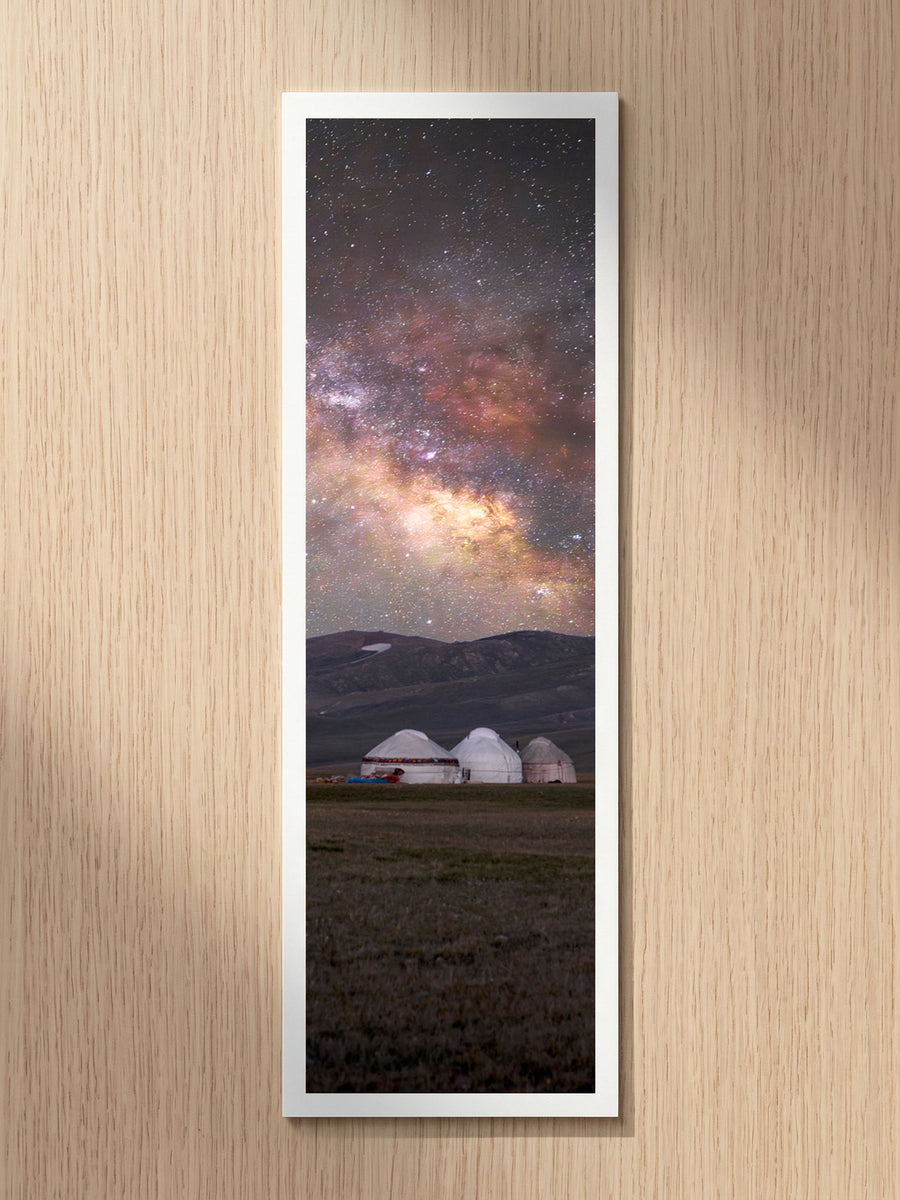 Starry Camp fine art bookmark printed on 100% cotton paper