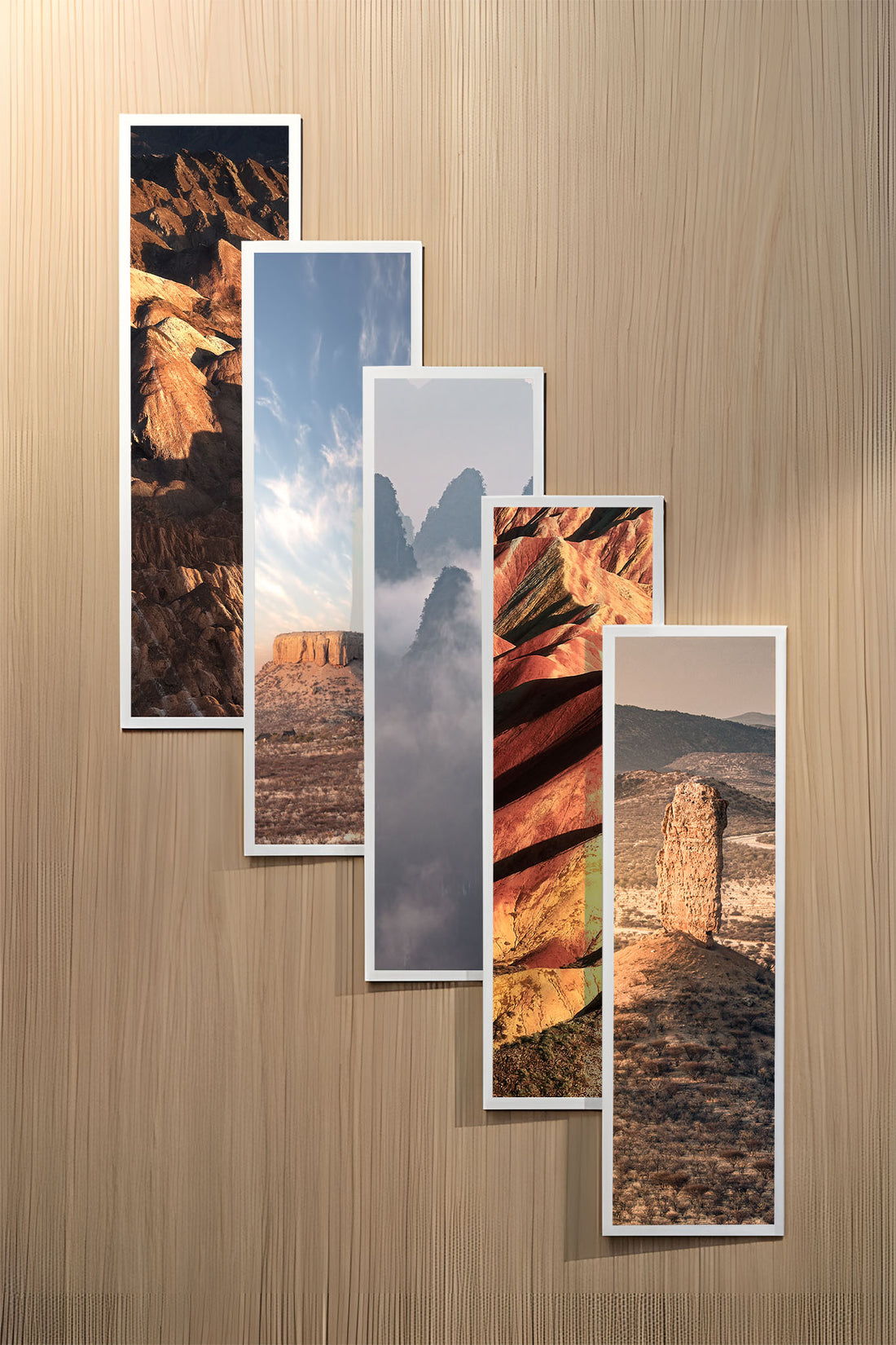 Stone Sentinels set of five fine art bookmarks printed on 100% cotton paper