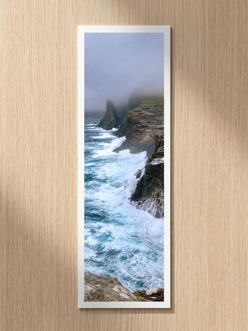 Stormy Cliffs fine art bookmark printed on 100% cotton paper