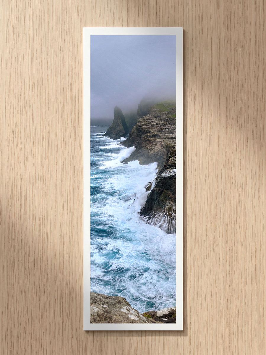 Stormy Cliffs fine art bookmark printed on 100% cotton paper