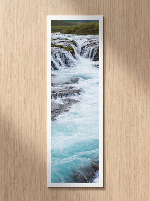 Turquoise Cascade fine art bookmark printed on 100% cotton paper